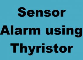 Sensor Alarm using a Thyristor