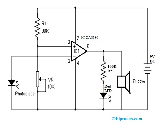 Shadow Circuit using CA3130 Op-Amp