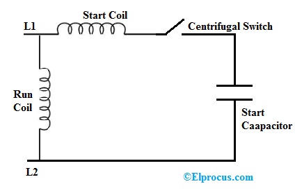 Single Phase Capacitor Start Motor Circuit