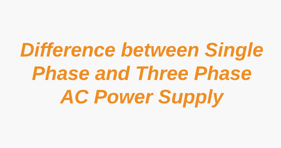 Single Phase Transformer Chart