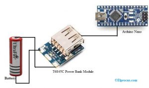 T6845C Module to Arduino Nano