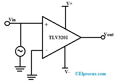 TLV3201AQDCKRQ1 Voltage Comparator Circuit Diagram