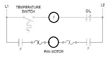 Temperature Switch for Controlling Cooling Fan