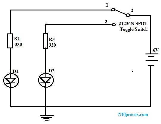 Toggle Switch Circuit Diagram