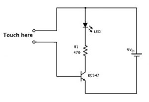 Touch Sensor Simple Electronic Circuit