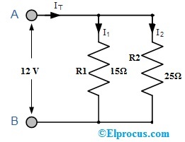 Two Resistors in Parallel Example