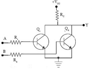 Two-input RTL NOR Gate