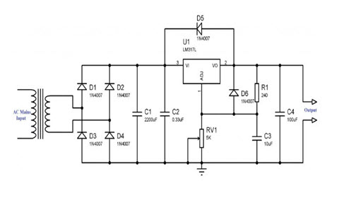 How to Make an Adjustable Power Supply, Variable power supply Home