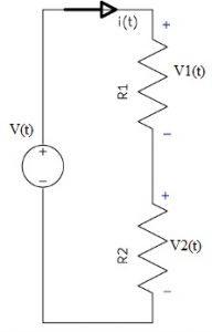 Voltage Divider Rule using Two Resistors