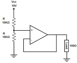 Voltage Follower in Voltage Divider