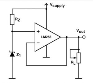 Voltage Reference Circuit with LM258 IC