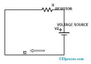 When V1 Voltage Source is Disabled