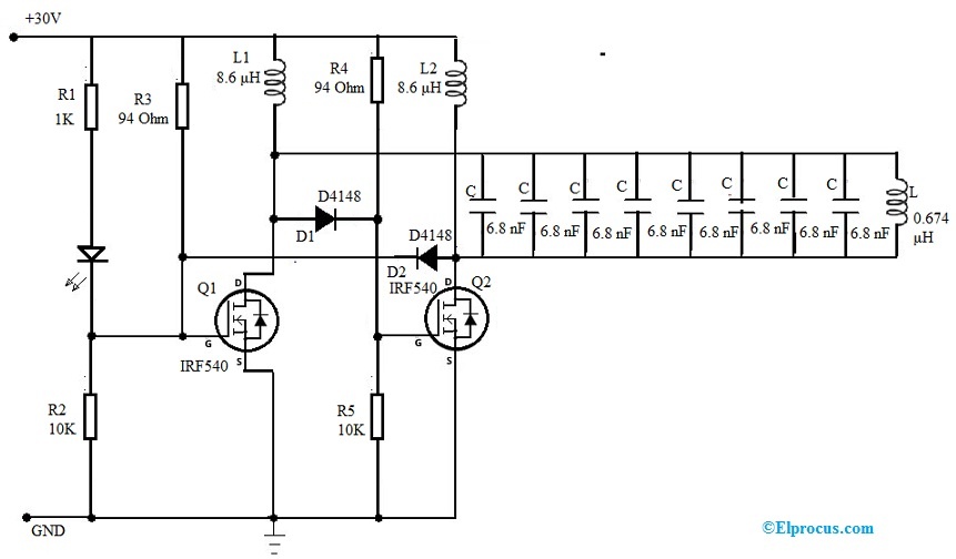 Wireless Power Transfer Transmitter Circuit