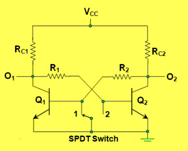 Tutorial on Bistable Multivibrator Using 555 Timer And its ...