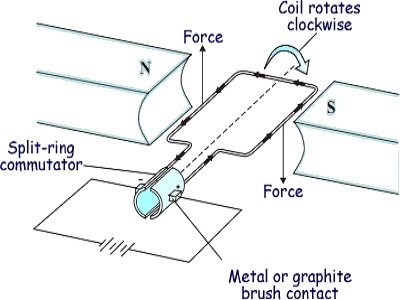 Motor Effect on Coil