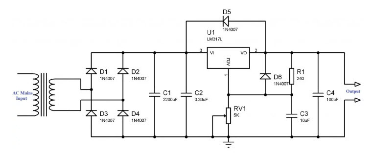 How To Make Variable Power Supply Circuit With Digital Control