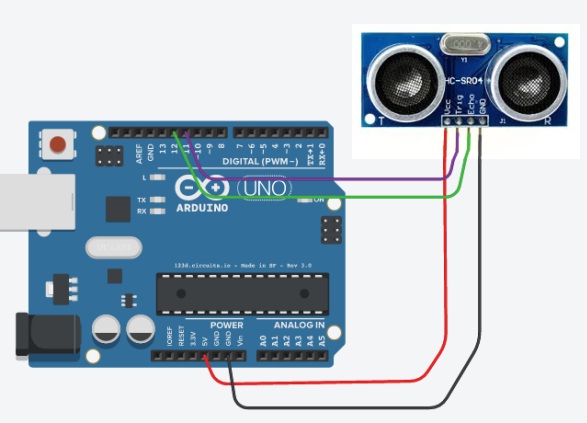 ultrasonic-sensor-with-arduino-board